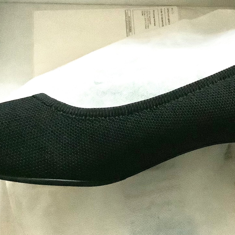 NEW Dream Pairs Black Knitting Low Block Heel Shoes